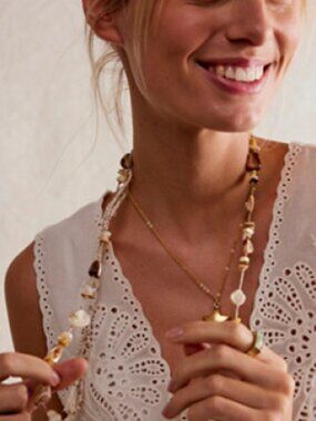 Free People NEW Ariana Ost At The Market Necklace